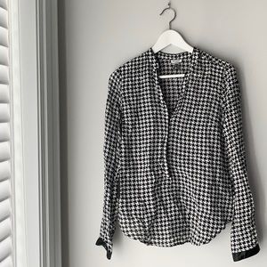 Houndstooth Blouse
